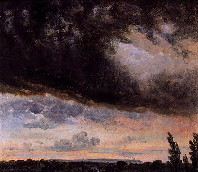 Johan Christian Dahl Cloud Study with Horizon china oil painting image